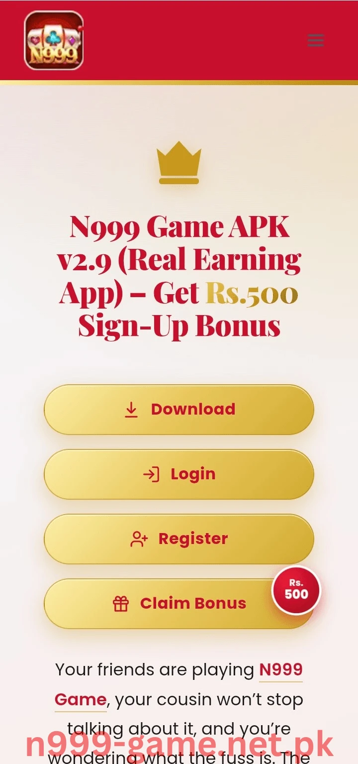 Visit the official N999 Game website